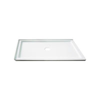 Aleka-L Base de douche lisse 32"x 60"installation en coin (gauche)