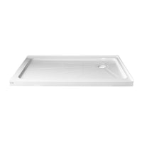 Angela-R Base de douche texturée 36"x 60"pour installation en coin (droite)