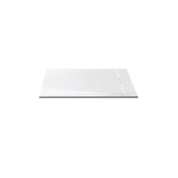 32"x60" matte white shower base for alcove or corner installation