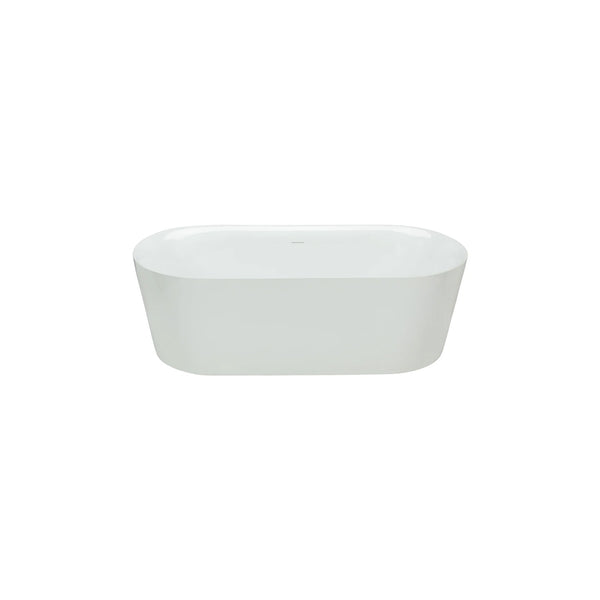 Bahli-60-II Baignoire autoportante arrondie blanche 60''