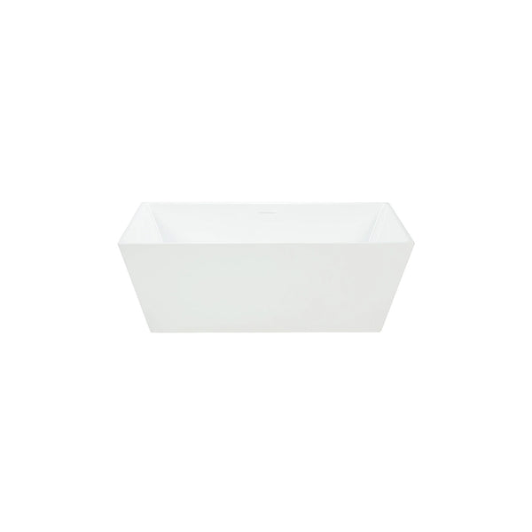 Bartoli-60-II Baignoire autoportante rectangulaire à bords fins 60''