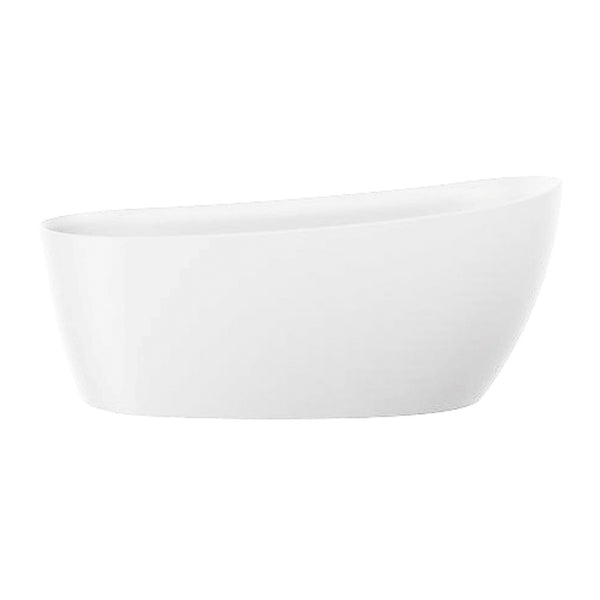 68’’ oval glossy white freestanding bathtub - II