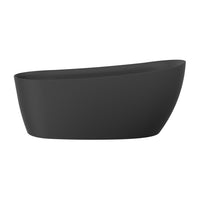 Blackowl-II Baignoire autoportante noir mat 68’’