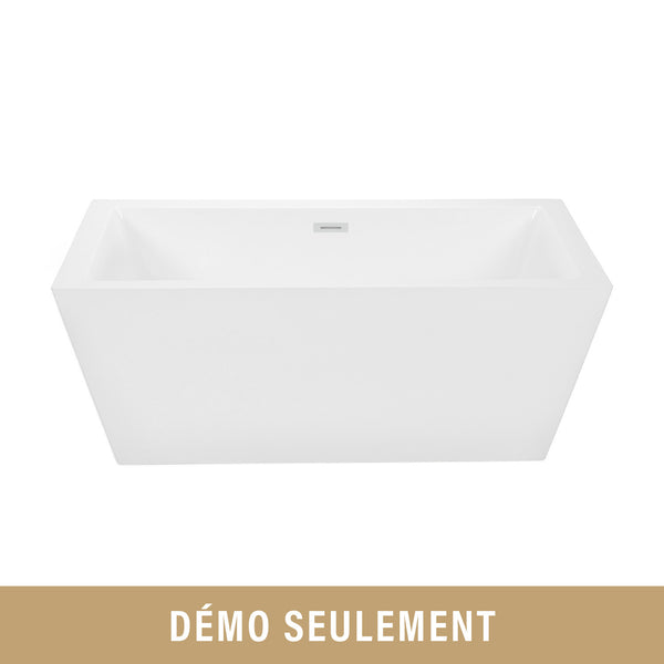 [DEMO] 60’’ rectangular 1 piece freestanding bathtub