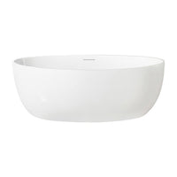 Bradley-60-W 60'' glossy white freestanding bathtub