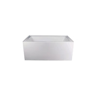Brio-MW-L Baignoire en alcôve blanc mat gauche 60’’
