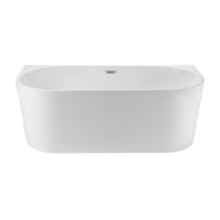 Brize-66 66’’ glossy white freestanding bathtub