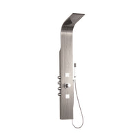 Cesar Colonne de douche imitation bois gris 3 fonctions