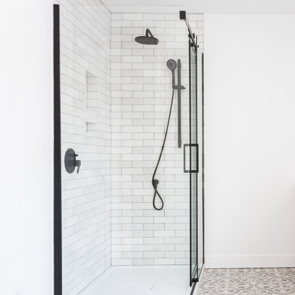 Cld-32BK-II Panneau de retour noir mat pour douche 32''