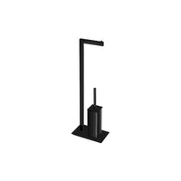 Daniella-BK Porte-papier hygiénique sur pied fini noir mat