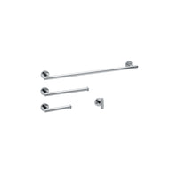 Daphne-C Ensemble d'accessoires assortis ronds chromés