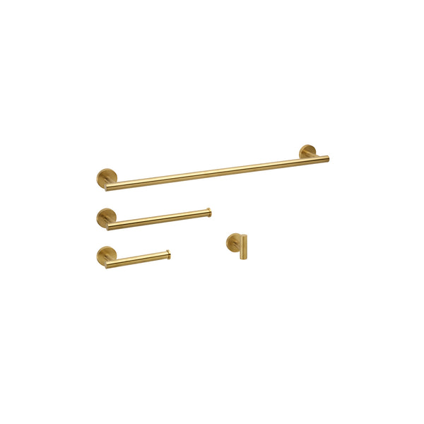 Daphne-GD Ensemble d'accessoires ronds assortis en laiton brossé (or)
