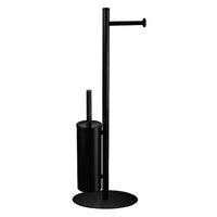 Diana-BK Porte-papier hygiénique sur pied fini noir mat