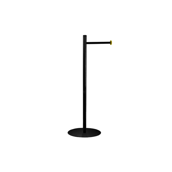 Dina-BK-GD Matte black and brushed brass (gold) freestanding paper holder