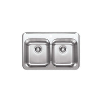 2 bols, 32''X21'', évier de cuisine sur plan