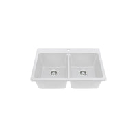 2 bowls,33''X22'',top mount kitchen sink