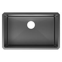 Undermount Kitchen Sink in Black Stainless finish