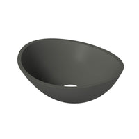 Vasque ovale en surface solide 13’’X16’’ en béton pur