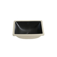 Matte black undermount porcelain sink 13’’X18’’
