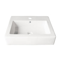 Vasque rectangulaire de porcelaine 18’’X22’’