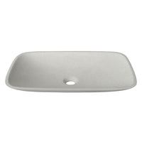 Vasque rectangulaire à surface solide 15''X23'' couleur Béton Moderne