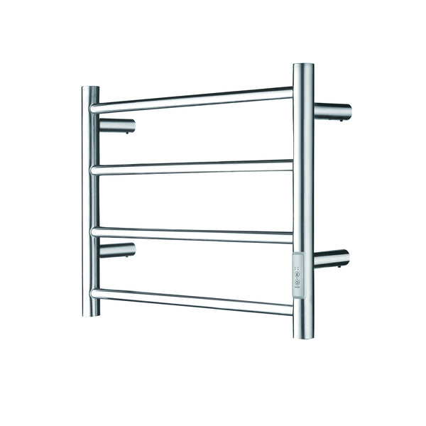 Chauffe-serviette à 4 barres fini chrome de forme rond