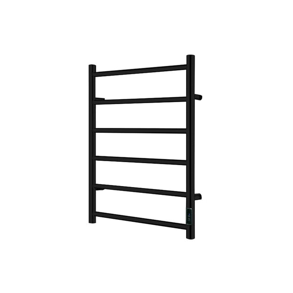 Chauffe-serviette arrondi 6 barres fini noir mat