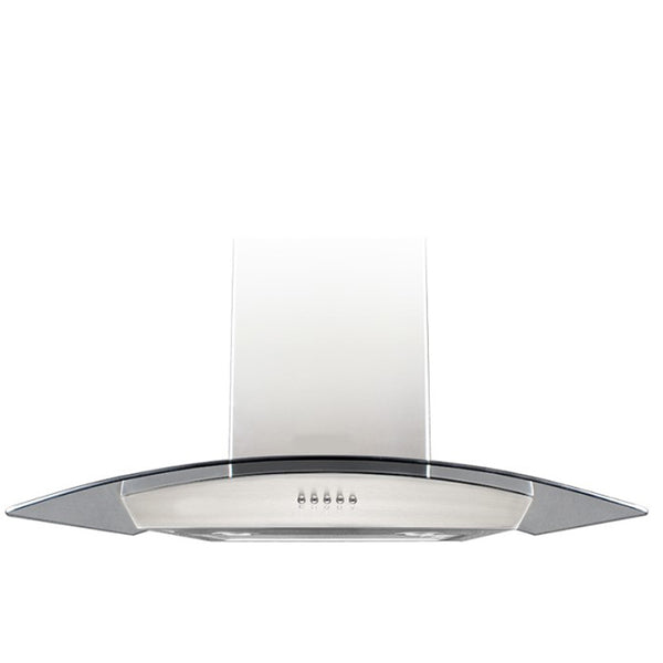 Wall Mounted Range Hood W Round Glass 500Cfm