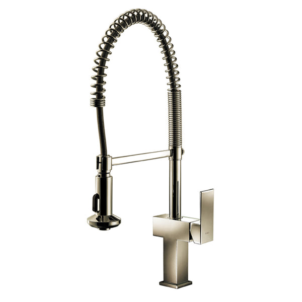 Modern Brushed Nickel Kitchen Faucet (Dual Spray)