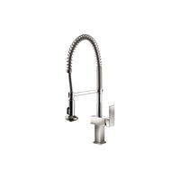 Robinet de cuisine moderne à double jet fini chrome