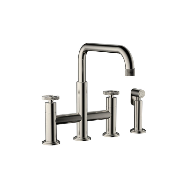 Brushed Nickel Sink Faucet With Shattaf