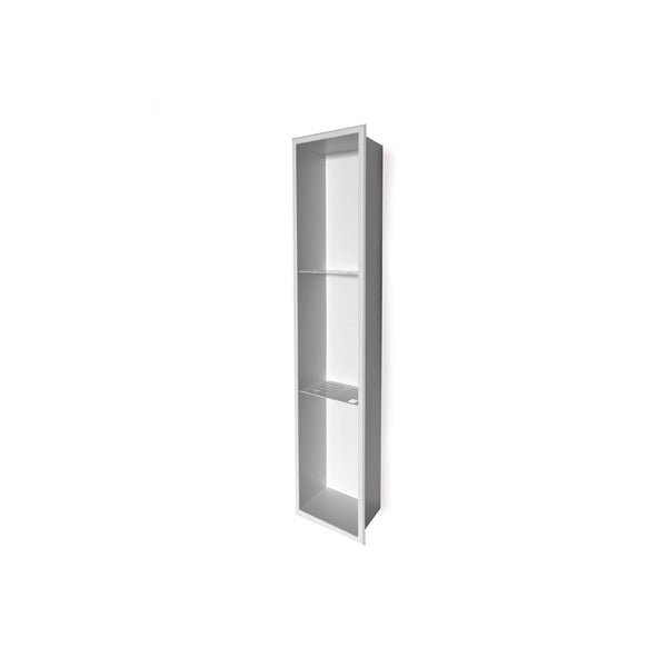 36X8 Matte white Shower Niche