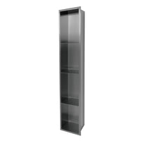 8″x48″ Rectangular Shower Niche in  Stainless Steel Finish