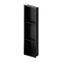Rectangle 12″x36″ Shower Niche in Matte Black Finish