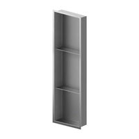 Rectangle 3 shelves Shower Niche in Stainless Steel Finish