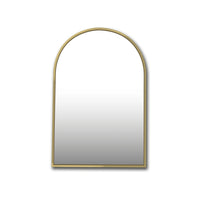 Miroir arqué 24''X36'' en laiton brossé (or)