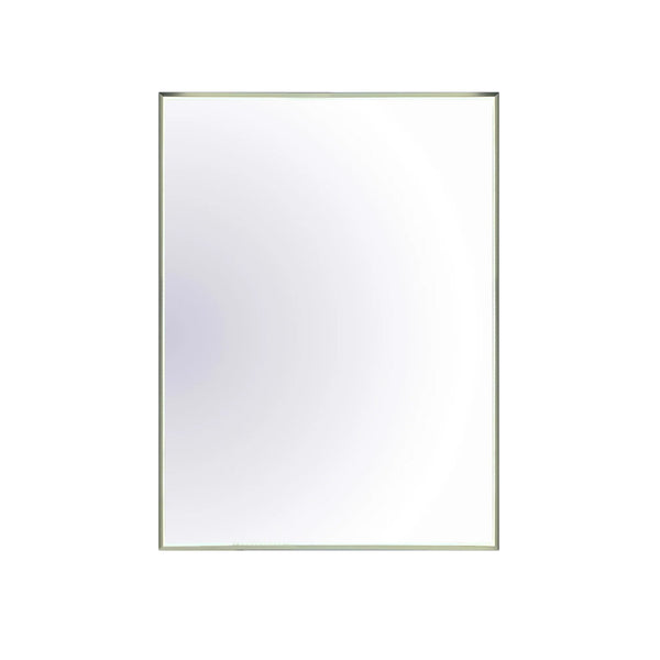 24’’X32’’ brushed brass (gold) framed rectangular mirror with LED lights