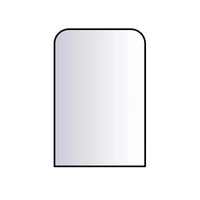24’’X36’’ matte black framed arch mirror