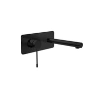 RIO-BK Matte Black Round Wall Faucet