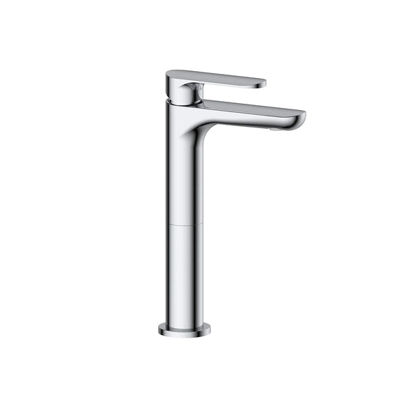 ROBINET VASQUE PLAT & ARRONDI CHROME
