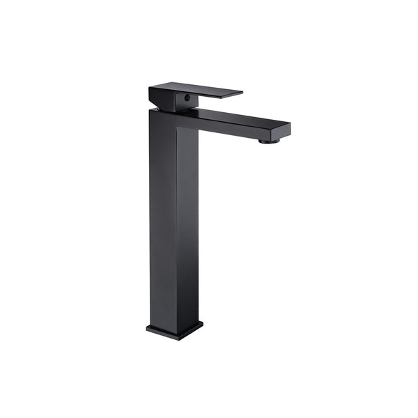 Robinet de vasque carré fini noir mat