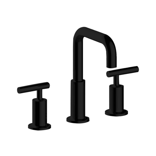 Matte Black Round Faucet W 2 Handles