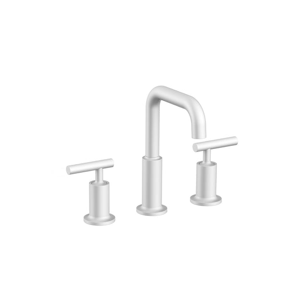 ROMERO-W Matte White Round Faucet W 2 Handles