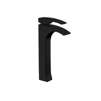 ROSARIO-BK Matte Black Round Shape Vessel Faucet