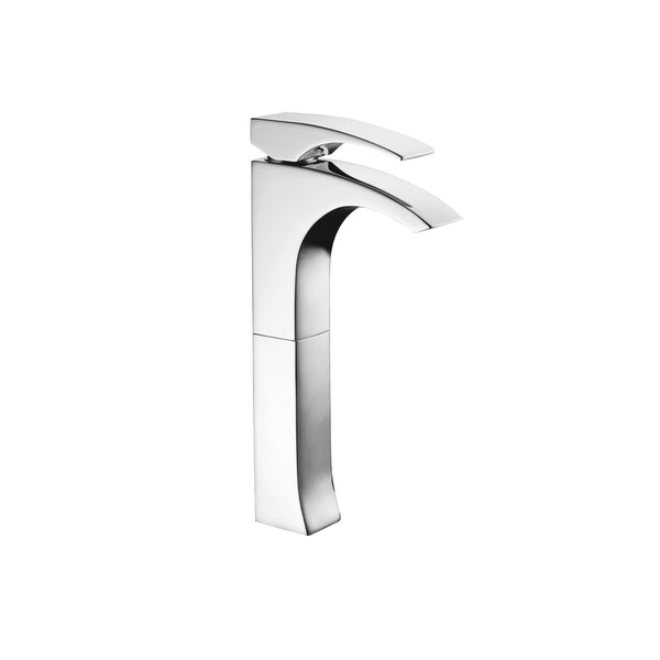 Robinet de vasque de forme arrondi fini chrome