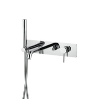 Robinet de baignoire arrondi à fixation murale fini chrome