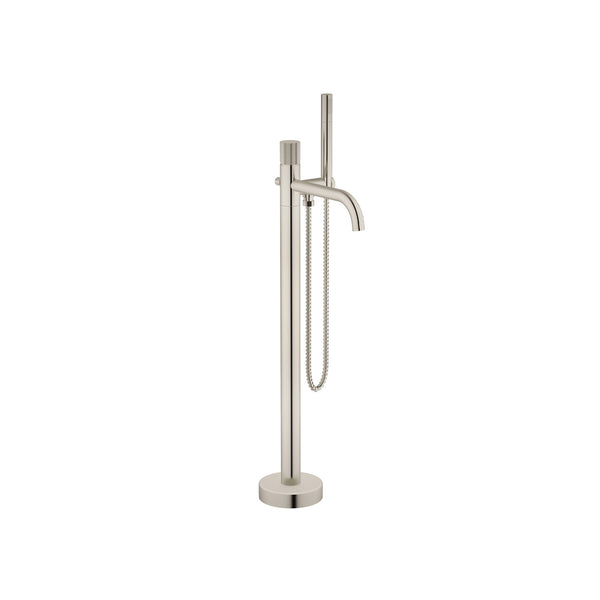 Brushed Nickel Industrial Freestanding Faucet