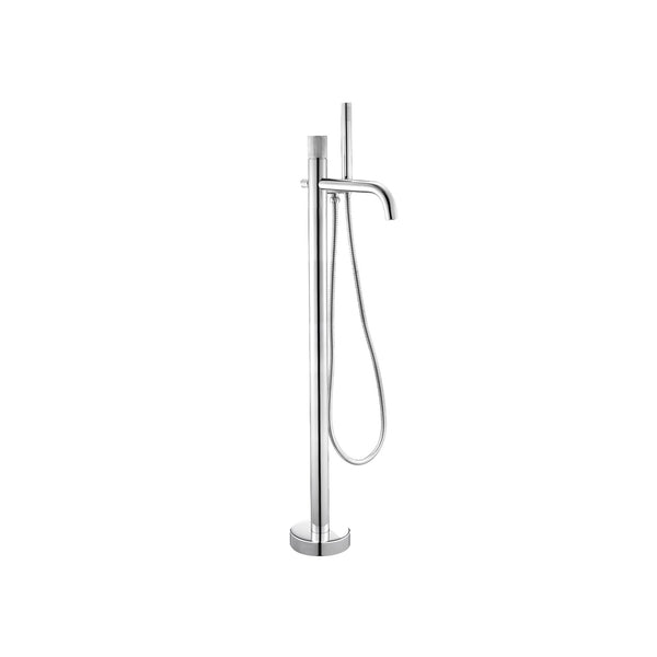Chrome Industrial Freestanding Faucet