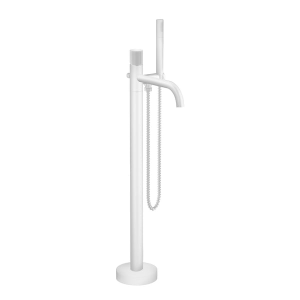 Robinet autoportant industriel fini blanc mat