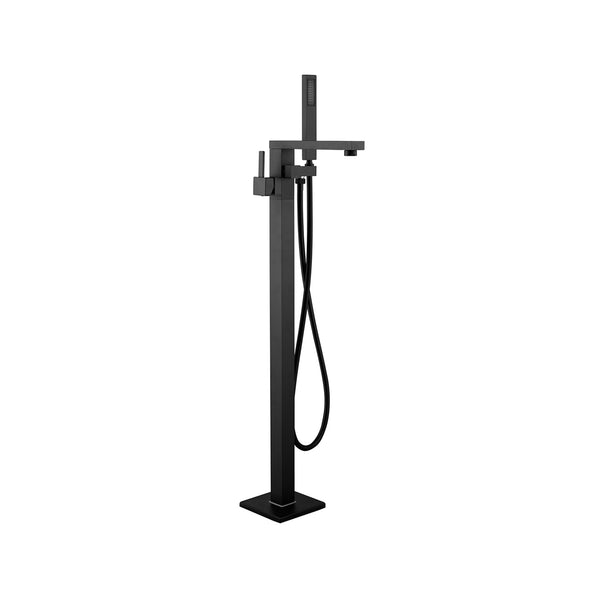 Robinet autoportant carré fini noir mat